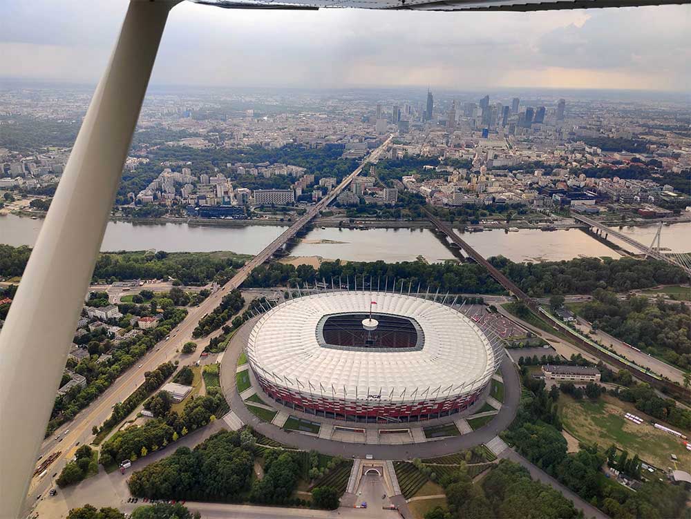 Lot widokowy - Warszawa - Stadion Narodowy