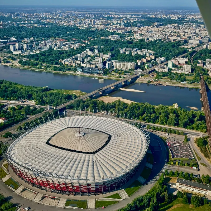 Loty widokowe nad Warszawą