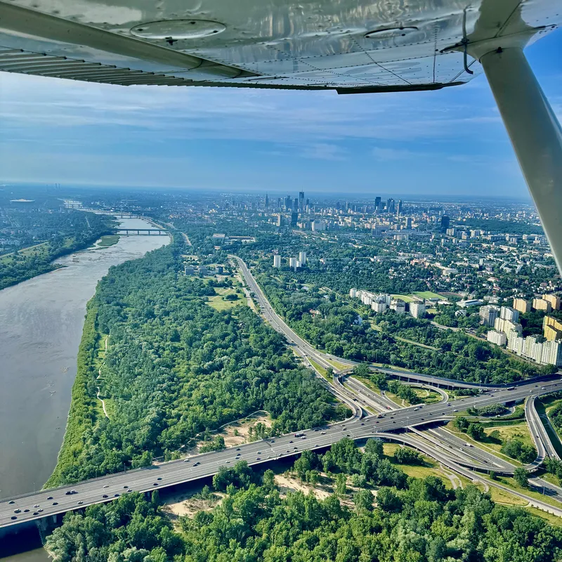 Loty widokowe nad Warszawą