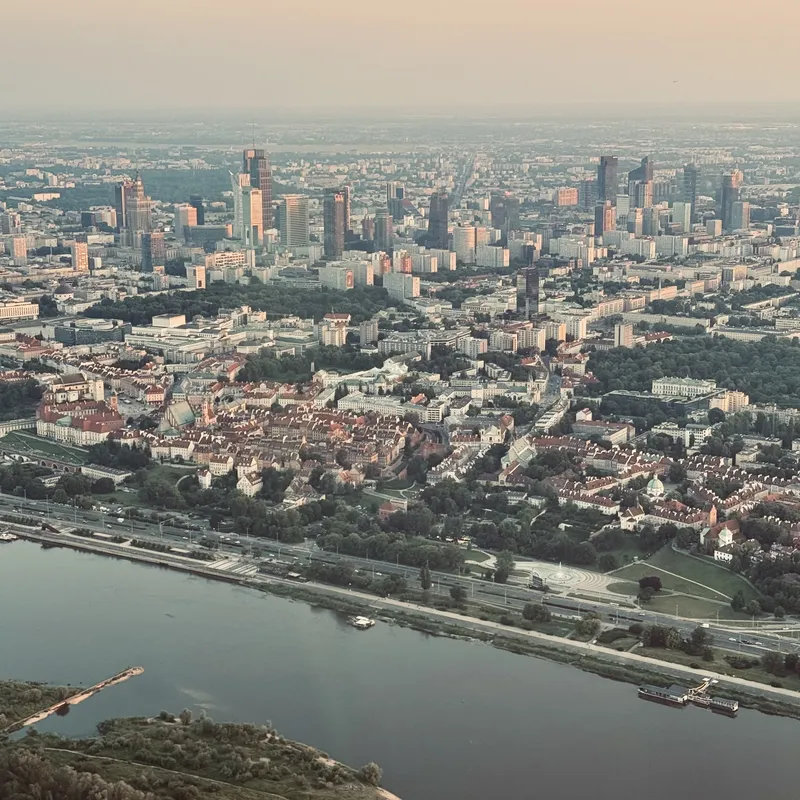 Lot widokowy nad Warszawą
