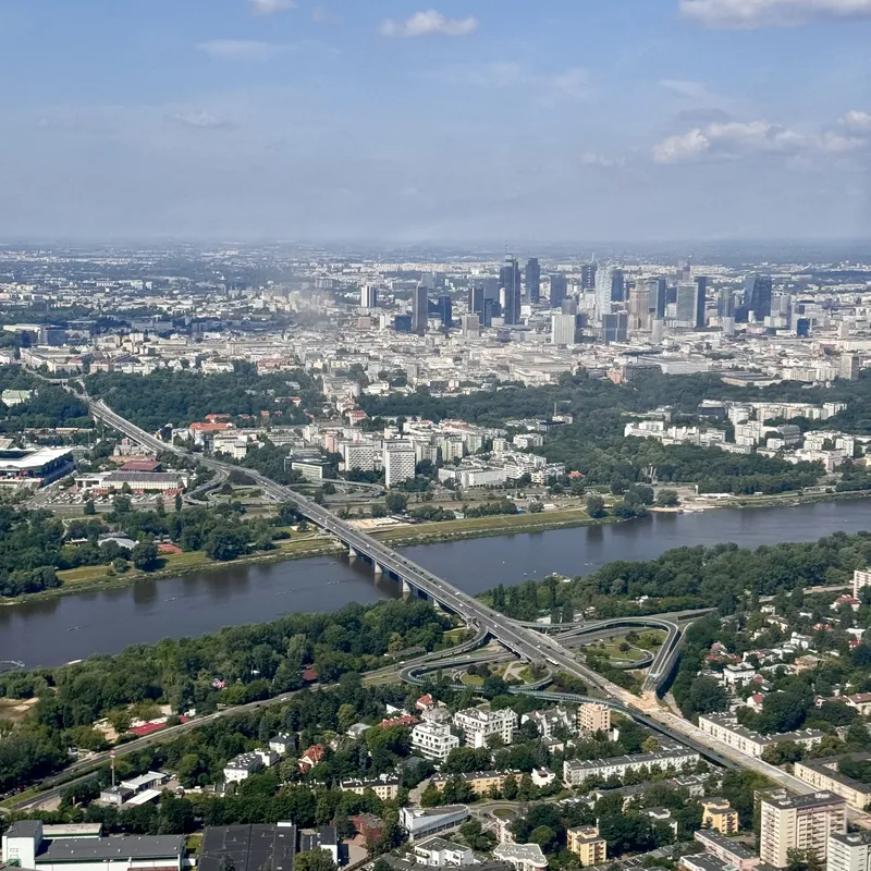 Lot widokowy nad Warszawą